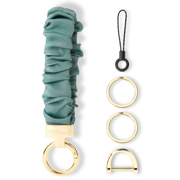 WEESMILE Keychain Wristlet, Stretchy Key Chain for Car Keys with