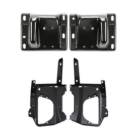 KUAFU Front Bumper Bracket Set Compatible with 2010-2018 Dodge Ram 2500 3500 Pickup Replacement for 8064329AD 68064329AB CH1042107 CH1043107 68196251AA Bumper Mount Support - 4Pcs (2 Packages)