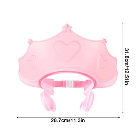Gorro de Baño Bebé Silicona, Visera Ajustable Impermeable para Niños, Protector Ojos Orejas durante Ducha, Ideal Baby Shower Corte Pelo, Divertido Dis