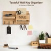 Lwenki Mail Organizer for Wall Mount – Key Holder with