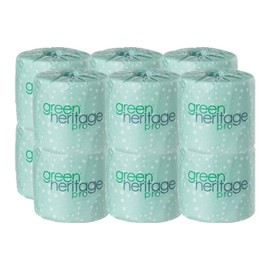 Green Heritage, 2-Ply Toilet Paper, 500 Sheets per Roll, 12 Rolls