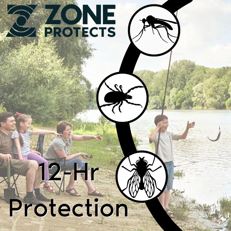 Zone Protects Picaridin Unscented Insect Repellent Continuous Spray + Refill