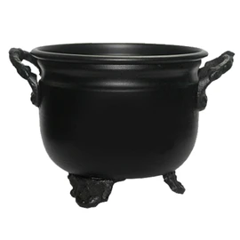 82050-H1 Witch's Cauldron 8-Piece Smoker Set for Smoking with 2 x Incense Incense and Myrrh + 300 g Sand + Tongs + 10 x Charcoal + Instructions + Smoking Dictionary