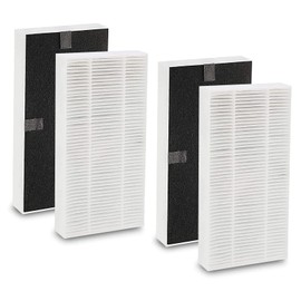 4 Pack FRF102B Replacement Filter for Febreze Air purifier, Dual Action HEPA-Type FRF102B, Models FHT170, FHT180, FHT190 and fit for Honeywell HEPAClean U Filter HRF201B, Part #HHT270W & HHT290