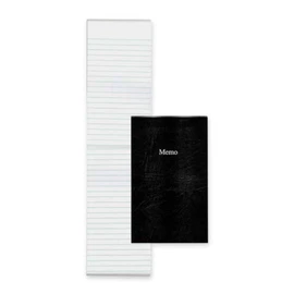 Blueline EcoLogix Memo Book, Open End, 100 Pages, Black, 3-5/8-Inch x 6-Inch (A435)