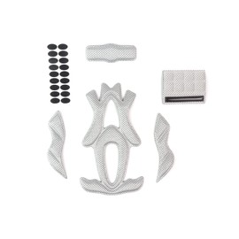 PAXLAMB Foam Padding Kit 23PCS Head Protection Liner Inner Protective Pads Bicycle Replacement Universal Pad Cushion Mat Set for Bike Motorcycle Cycling Riding Sport Helmets (Grey M)