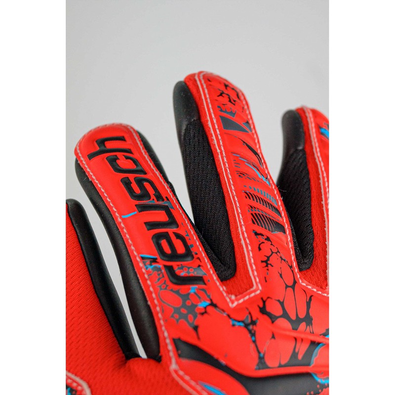 Reusch Attrakt Grip Evolution Finger Support Junior Goalkeeper Gloves with