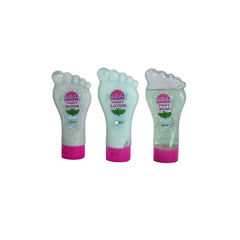 The Foot Factory Soak Lotion Scrub Mint Kit
