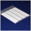 Safe-Tee SILVER/WHITE Reflective MOTORCYCLE HELMET Stickers - Complies with French