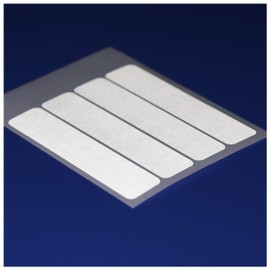 Safe-Tee SILVER/WHITE Reflective MOTORCYCLE HELMET Stickers - Complies with French Law