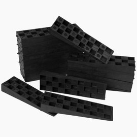 Repa Market Ridged Plastic Building Wedges - Shims for Leveling - 5.90" x 1.77" Inch/Pack of 20 - Construction Spacers - Leveler Wobble Shim for Home Improvement - Leveling Floor, Furniture, Window