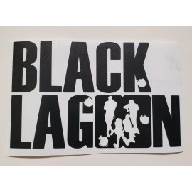 Black Lagoon Company Title Matte Black Decal Sticker Anime Walls, Windows!