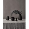 Cooee Design Clover 11cm Black Ceramic Vase 7 cm