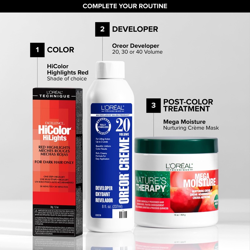 L'Oréal Technique HiColor Blonde HiLights Permanent Hair Color for Dark