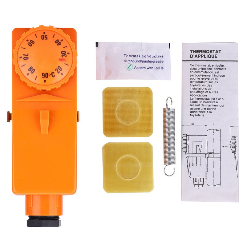 Adjustable Thermostat Temperature Controller 20-90 ° C High Temperature Start