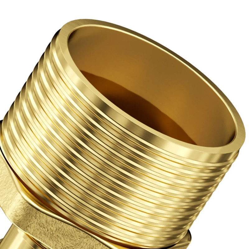 25pcs 1/2\" Brass Pipe Fittings Clamp-Style 1/2 NPT External Thread