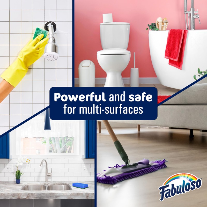 Fabuloso Multi-Purpose Cleaner & Floor Cleaner, 2X Concentrated, Lavender Scent,