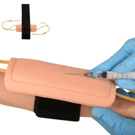 Yodilala Wearable IV Practice Kit,Intradermal Injection Training Pad for Medical Student Training Course, Nurse Injection pad, Insertion Practice Pad（2tube）