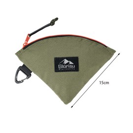 Glorisunity Coffee Filter Case Paper Filter Case Hario V60 Paper Filter Cone Waterproof Dustproof Camping Outdoor Carabiner Included Lightweight Portable Home Use (Olive)
