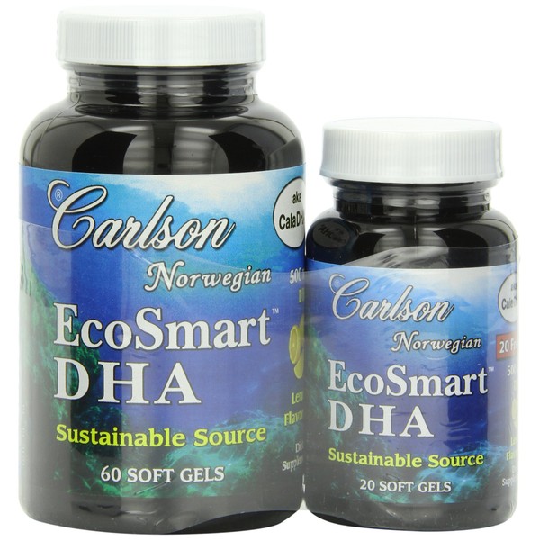 Carlson Labs Ecosmart DHA 500 Mg Mineral Supplement Softgels, 80 Count