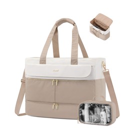 LOVEVOOK Travel Duffle Bag for Women, Wide Open Large Weekender Bags with Shoe Compartment, Carry on Overnight Bags, Hospital Bag for Women Labor Delivery with Wet Pocket