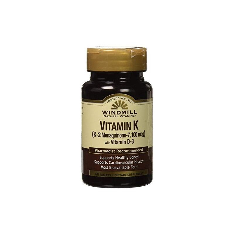 Vitamin K2 (MK7) with Vitamin D3 60 Tablets