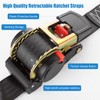 YAYODS 2 Pack 2 Inch Retractable Ratchet Straps Heavy Duty