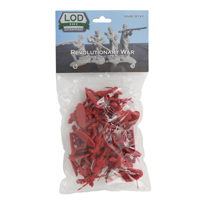 LOD Revolutionary War British Light Infantry - 16 Red Soldier