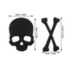 PRETYZOOM 4 Pieces Skull Emblem Stickers Skull Stickers Skull Stickers