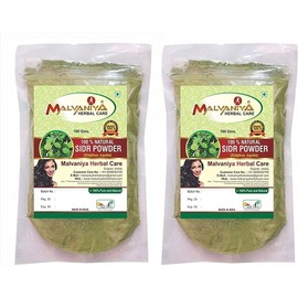 Sidr Powder for Hair & Skin | Sidr Leaves Powder - Natural Hair Pack Conditioner Pack Of 2 (200 Grams) Each Product 100 Grams