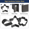 QUARKZMAN Leather Heart Shape Hole Punch Set 9 Sizes Leather