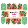 Whats Up Nails P050 Holiday Spirit Water Decals Sliders for