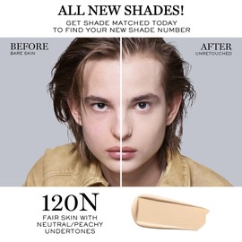 Lancôme Teint Idole Ultra Wear Full Coverage Foundation - Natural Matte Foundation with a Buildable and Lightweight Formula - Enriched with Hyaluronic Acid & Vitamin C - 120N (1 Fl Oz)