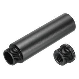 sourcing map 1 Set Microphone Stand Extension Tube 5/8 Thread 3/8 Female x 5/8 Male