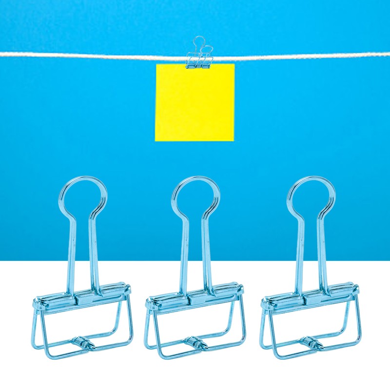 50Pcs Hollow Binder Clips Metal Paper Binder Clips for Documents