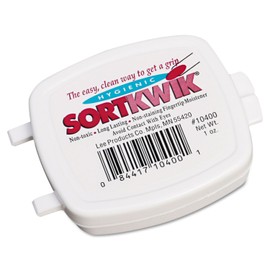 Lee 10400 Sortkwik Fingertip Moisteners, 1 Oz, Pink