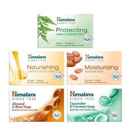 Artbox/Himalaya [5 Pieces] Herbal Facial Soap 75g (Select 1 of 5 types) - 5 Almond Soaps / 아트박스/히말라야 [5개] 허브 세안 비누 75g (5종 중 택1) - 아몬드 비누 5개