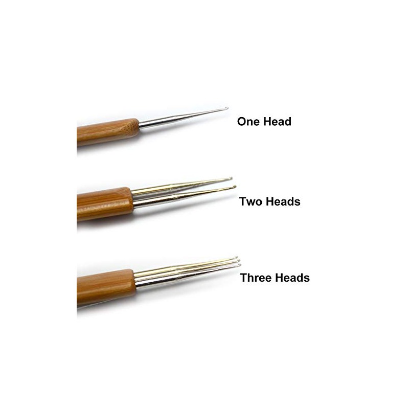 Luwigs 3pcs/Set 0.5mm Dreadlock Crochet Hook for Hair (1 Hook,