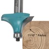 QUARKZMAN Pack of 2 Rounding Cutter 1/2 Shank 11/16 Inch