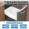 Miumoon 30-pack Trash Compactor Bags with Pre-punched Holes for Attaching,