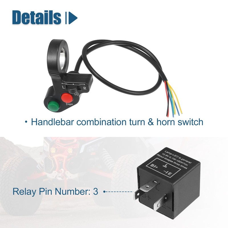 Motoforti Universal ATV UTV Turn Signal Street Legal LED Light