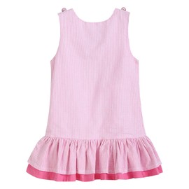 Lil cactus Pink Seersucker Flamingo Ruffle Dress, 6 Years