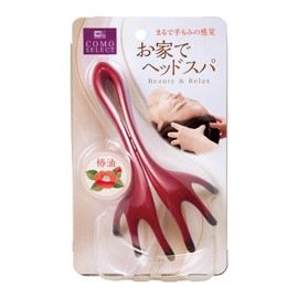 Como Life Head Relaxing Massager, Scalp Massage, Head Spa, Camellia Oil, Far Infrared Treatment, Antibacterial, Shiatsu Replacement, Made in Japan