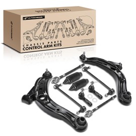 A-Premium Set of 10, Front Lower Control Arm, Sway Bar Link, Inner Outer Tie Rod End, Rack and Pinion Boot, Compatible with Mazda MPV 2001 2002 2003 2004 2005 2006