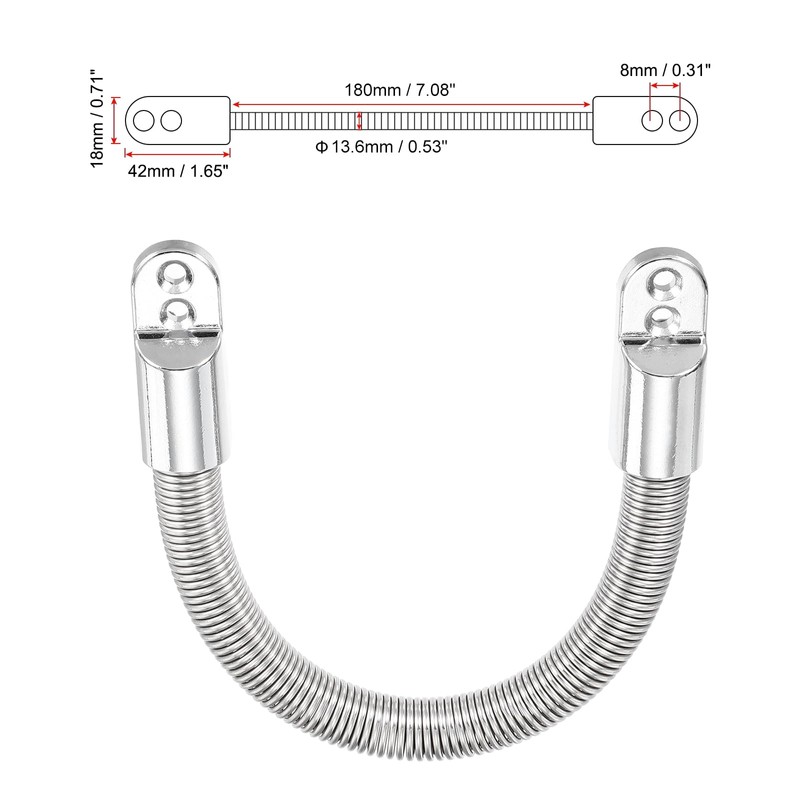 uxcell 7 Inch Metal Door Power Transfer 10mm ID Flexible