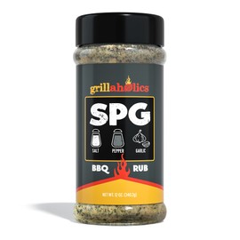 Grillaholics Salt Pepper Garlic Seasoning - SPG Rub Seasonings - The Perfect All Purpose Seasoning & BBQ Rub