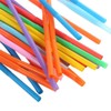 12.8inch Disposabl Drinking Straws, Colorful Extra Long Flexible Bendy Party