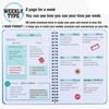 Undated Weekly Planner 52 Sheets Weekly Planner with 8 Planning