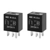 2PCS Car Relay Replacement OEM# 8T2T-14B192-AA,Multi-Purpose 4 Pin Relay Automotive