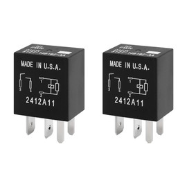 2PCS Car Relay Replacement OEM# 8T2T-14B192-AA,Multi-Purpose 4 Pin Relay Automotive Relays for Cars Compatible with Ford Lincoln,Standard 12 Volt Car Relays Car Accessories